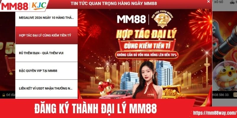 Các bước đăng ký tham gia thành đại lý của MM88