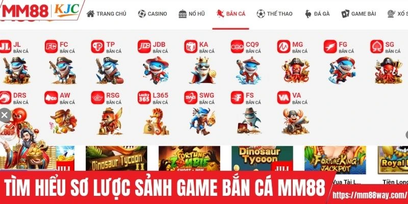 Tìm hiểu sơ lược sảnh game bắn cá MM88